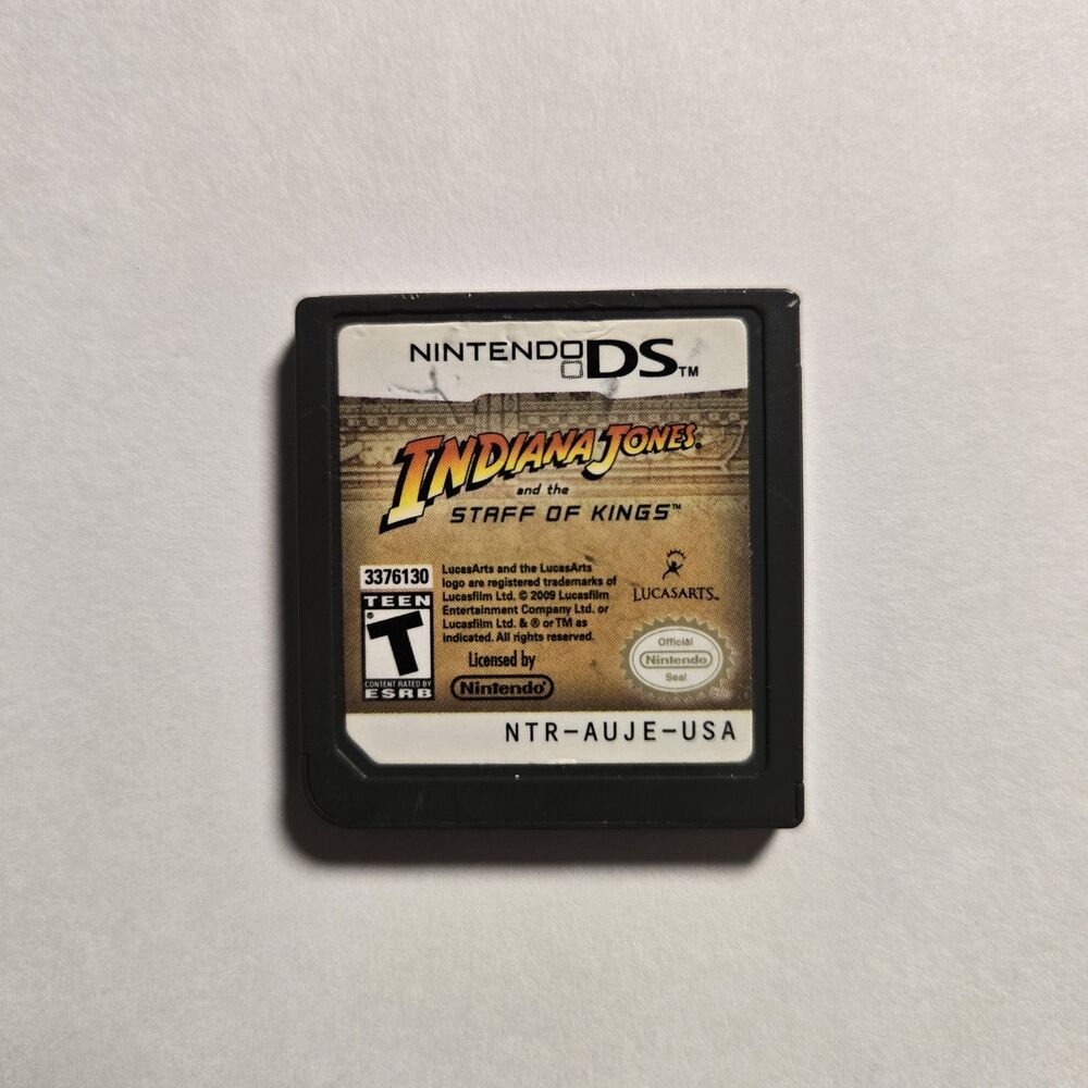 Indiana Jones And The Staff Of Kings Nintendo DS Game Only
